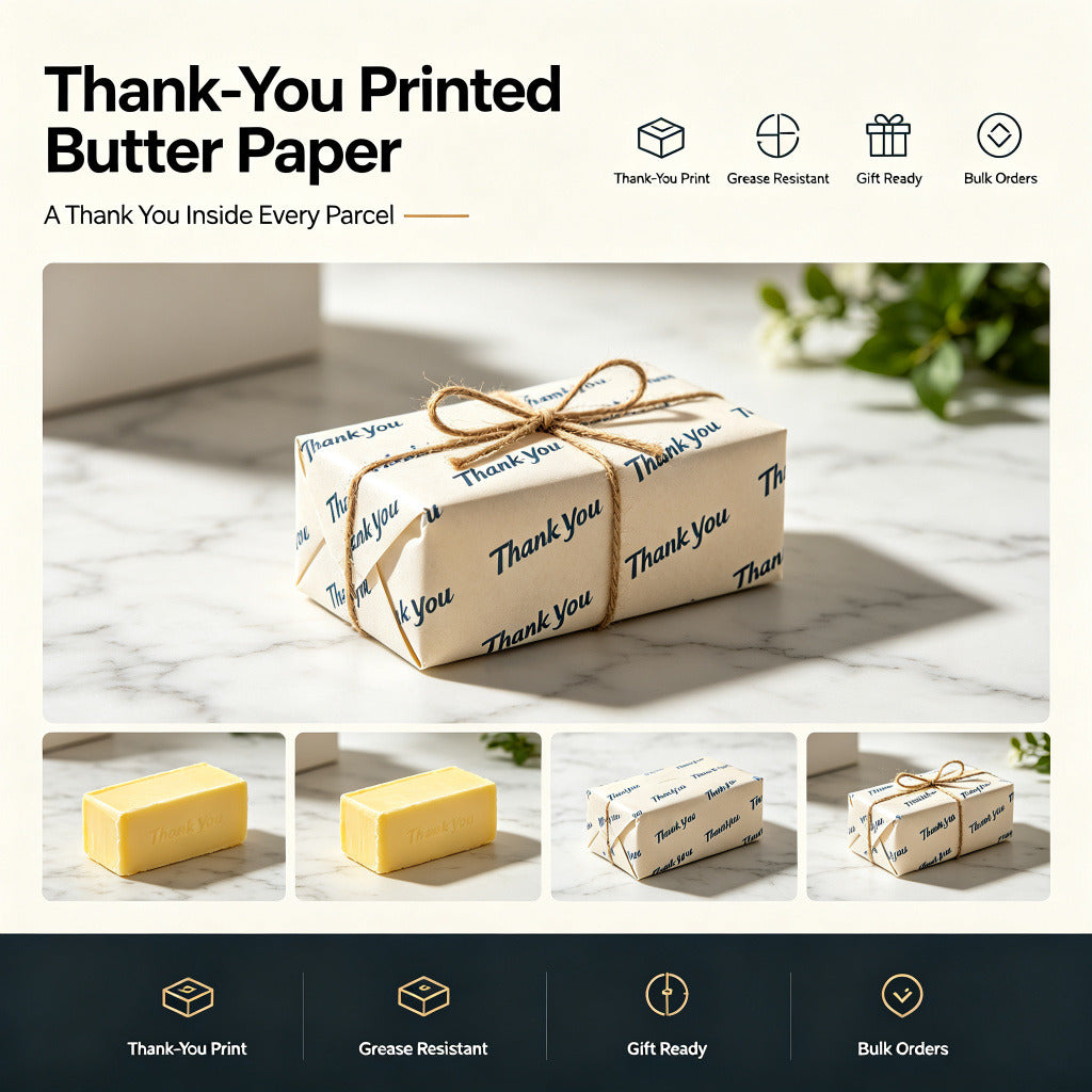 Thank-You Printed Butter Paper